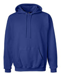 Hanes F170 Ultimate Cotton Hooded Sweatshirt - Deep Royal - flat front