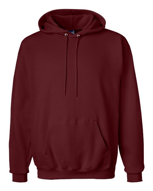 Hanes F170 Ultimate Cotton Hooded Sweatshirt - Maroon - flat front