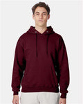 Hanes F170 Ultimate Cotton Hooded Sweatshirt - Maroon - model front