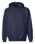 Hanes F170 Ultimate Cotton Hooded Sweatshirt - Navy - flat front
