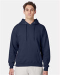 Hanes F170 Ultimate Cotton Hooded Sweatshirt - Navy - model front