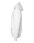 Hanes F170 Ultimate Cotton Hooded Sweatshirt - White - side
