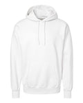Hanes F170 Ultimate Cotton Hooded Sweatshirt - White - flat front
