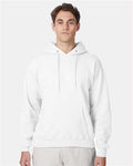 Hanes F170 Ultimate Cotton Hooded Sweatshirt - White - model front