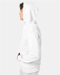 Hanes F170 Ultimate Cotton Hooded Sweatshirt - White - model side