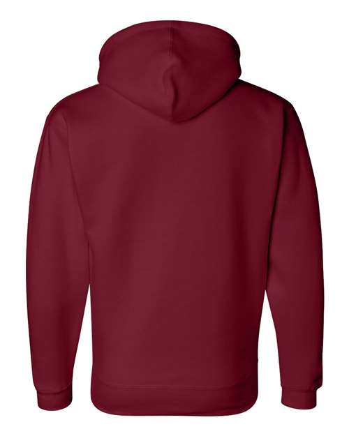 J. America 8824 Men's Premium Hooded Sweatshirt - Cardinal - back