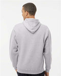 J. America 8824 Men's Premium Hooded Sweatshirt - Oxford - model back