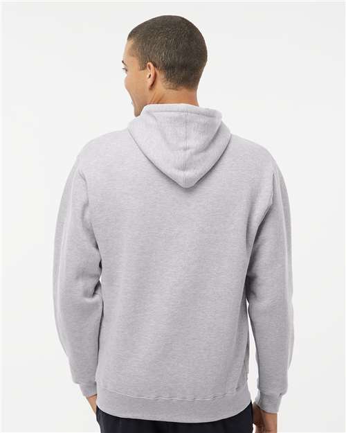 J. America 8824 Men's Premium Hooded Sweatshirt - Oxford - model back