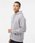 J. America 8824 Men's Premium Hooded Sweatshirt - Oxford - model side