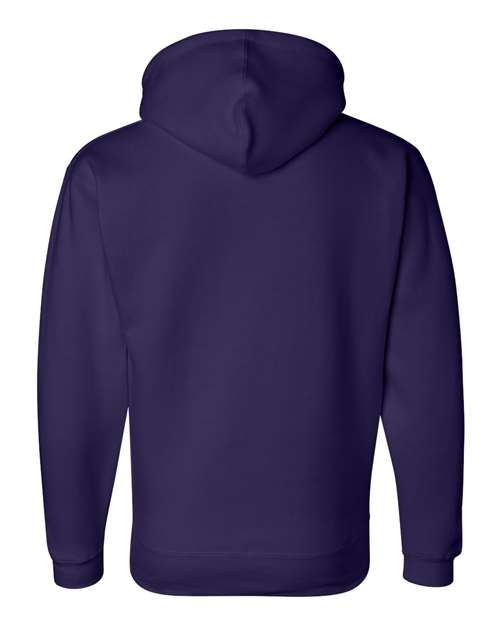 J. America 8824 Men's Premium Hooded Sweatshirt - Purple - back
