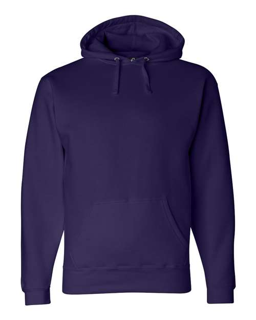J. America 8824 Men's Premium Hooded Sweatshirt - Purple - front