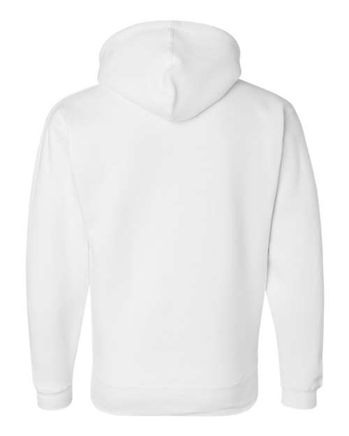 J. America 8824 Men's Premium Hooded Sweatshirt - White - back