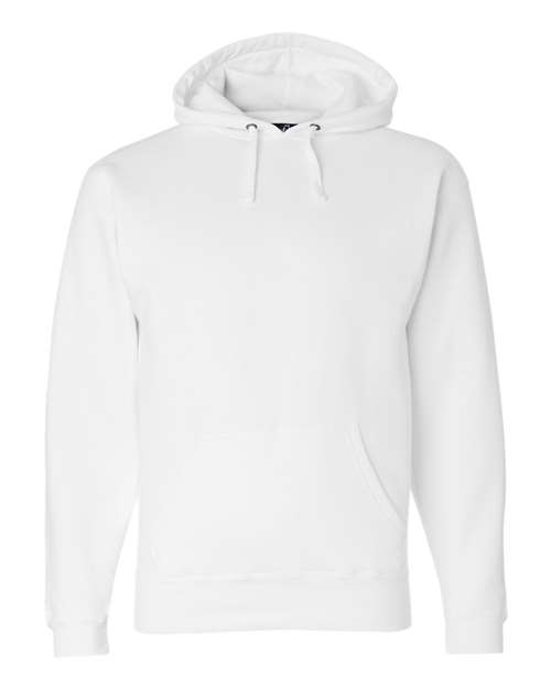 J. America 8824 Men's Premium Hooded Sweatshirt - White - front