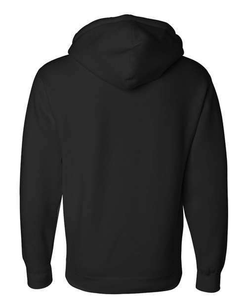 Independent Trading Co. IND4000 Heavyweight Hooded Sweatshirt - Black - back