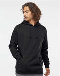 Independent Trading Co. IND4000 Heavyweight Hooded Sweatshirt - Black - model front