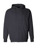 Independent Trading Co. IND4000 Heavyweight Hooded Sweatshirt - Charcoal Heather - flat front