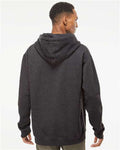 Independent Trading Co. IND4000 Heavyweight Hooded Sweatshirt - Charcoal Heather - model back