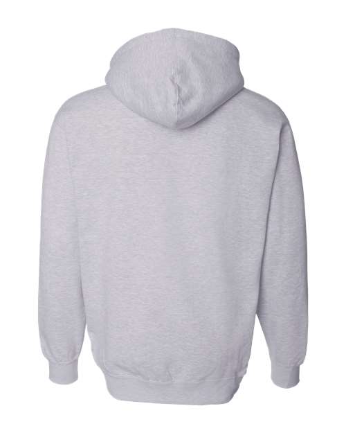 Independent Trading Co. IND4000 Heavyweight Hooded Sweatshirt - Grey Heather - back