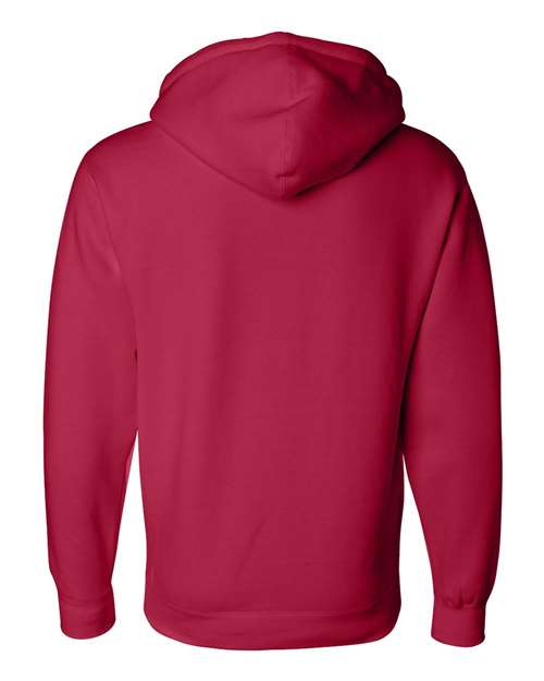 Independent Trading Co. IND4000 Heavyweight Hooded Sweatshirt - Red - back