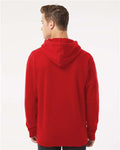 Independent Trading Co. IND4000 Heavyweight Hooded Sweatshirt - Red - model back
