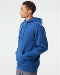 Independent Trading Co. IND4000 Heavyweight Hooded Sweatshirt - Royal - model side