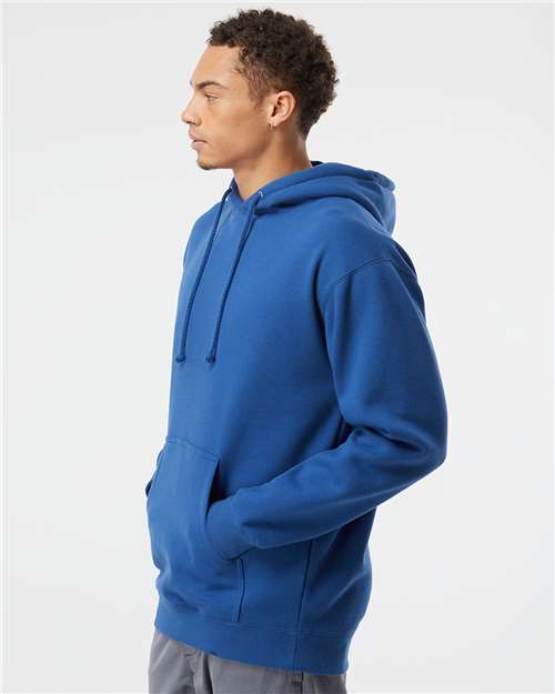 Independent Trading Co. IND4000 Heavyweight Hooded Sweatshirt - Royal - model side