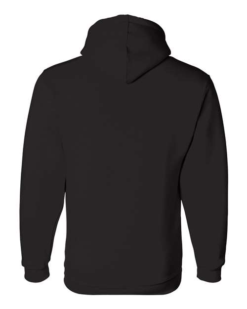 Bayside 960 Unisex USA-Made Hooded Sweatshirt - Black - back