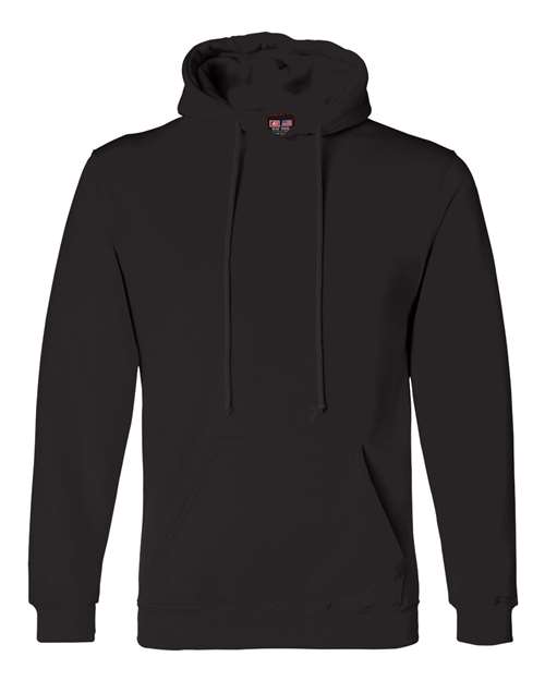 Bayside 960 Unisex USA-Made Hooded Sweatshirt - Black - front