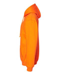 Bayside 960 Unisex USA-Made Hooded Sweatshirt - Bright Orange - side