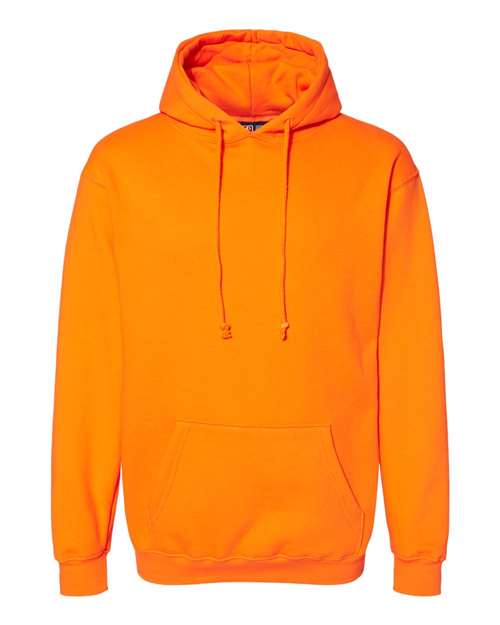 Bayside 960 Unisex USA-Made Hooded Sweatshirt - Bright Orange - front