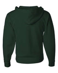 Jerzees 993MR Unisex NuBlend Full-Zip Hooded Sweatshirt - Forest Green - back