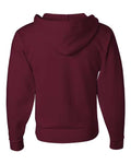 Jerzees 993MR Unisex NuBlend Full-Zip Hooded Sweatshirt - Maroon - back