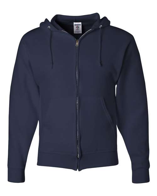 Jerzees 993MR Unisex NuBlend Full-Zip Hooded Sweatshirt - J. Navy - front