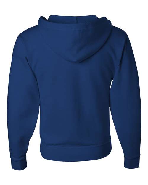 Jerzees 993MR Unisex NuBlend Full-Zip Hooded Sweatshirt - Royal - back