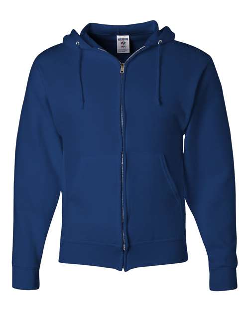 Jerzees 993MR Unisex NuBlend Full-Zip Hooded Sweatshirt - Royal - front