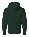 Jerzees 4997MR Unisex Super Sweats NuBlend Hooded Sweatshirt - Forest Green - back