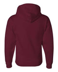 Jerzees 4997MR Unisex Super Sweats NuBlend Hooded Sweatshirt - Maroon - back