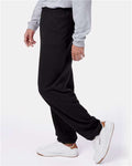 Hanes P650 Unisex EcoSmart Sweatpants - Black - model side