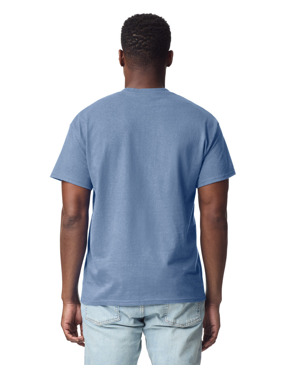 Gildan G200 Ultra Cotton T-Shirt - Stone Blue - model back