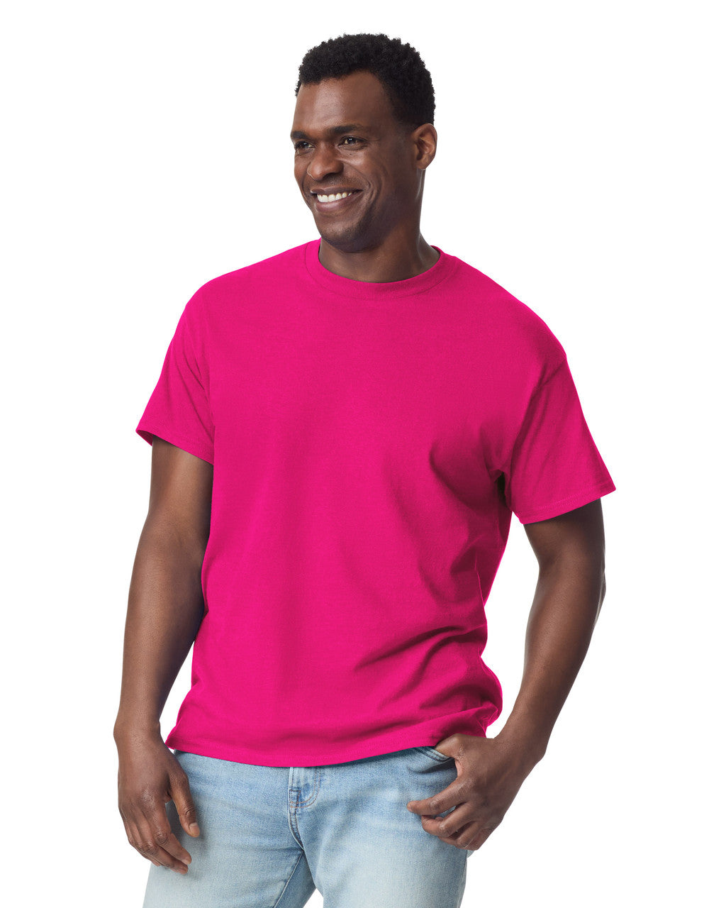 Gildan G200 Ultra Cotton T-Shirt - Heliconia - model front
