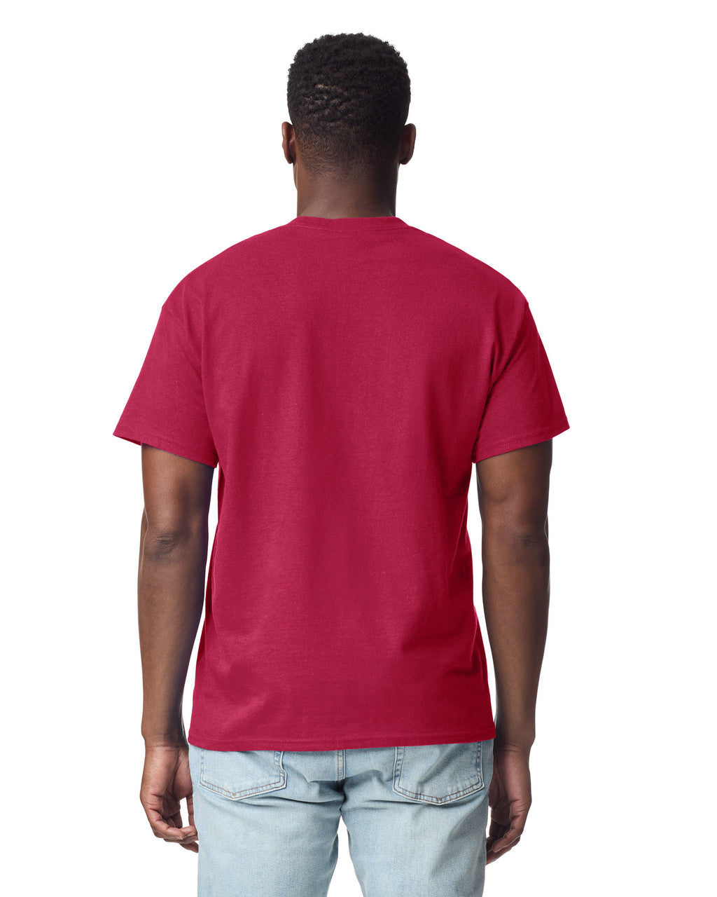 Gildan G200 Ultra Cotton T-Shirt - Cardinal Red - model back