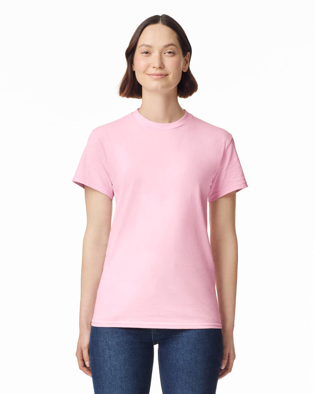 Gildan G200 Ultra Cotton T-Shirt - Light Pink - model front