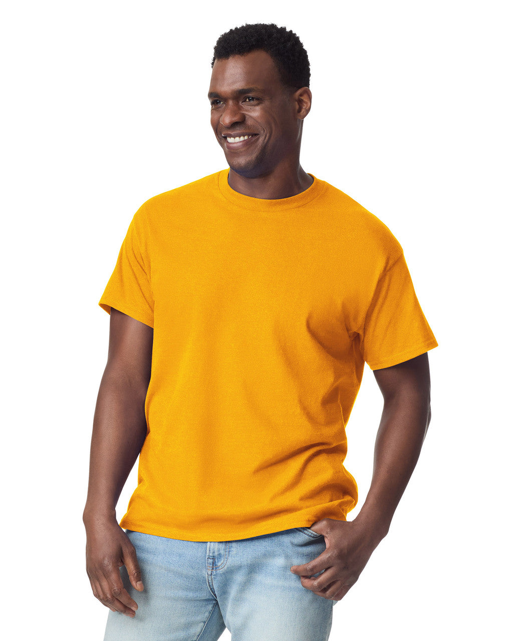 Gildan G200 Ultra Cotton T-Shirt - Gold - model front