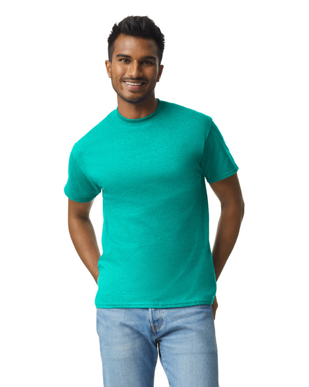 Gildan G200 Ultra Cotton T-Shirt - Jade Dome - model front