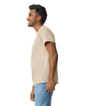 Gildan G200 Ultra Cotton T-Shirt - Sand - model side