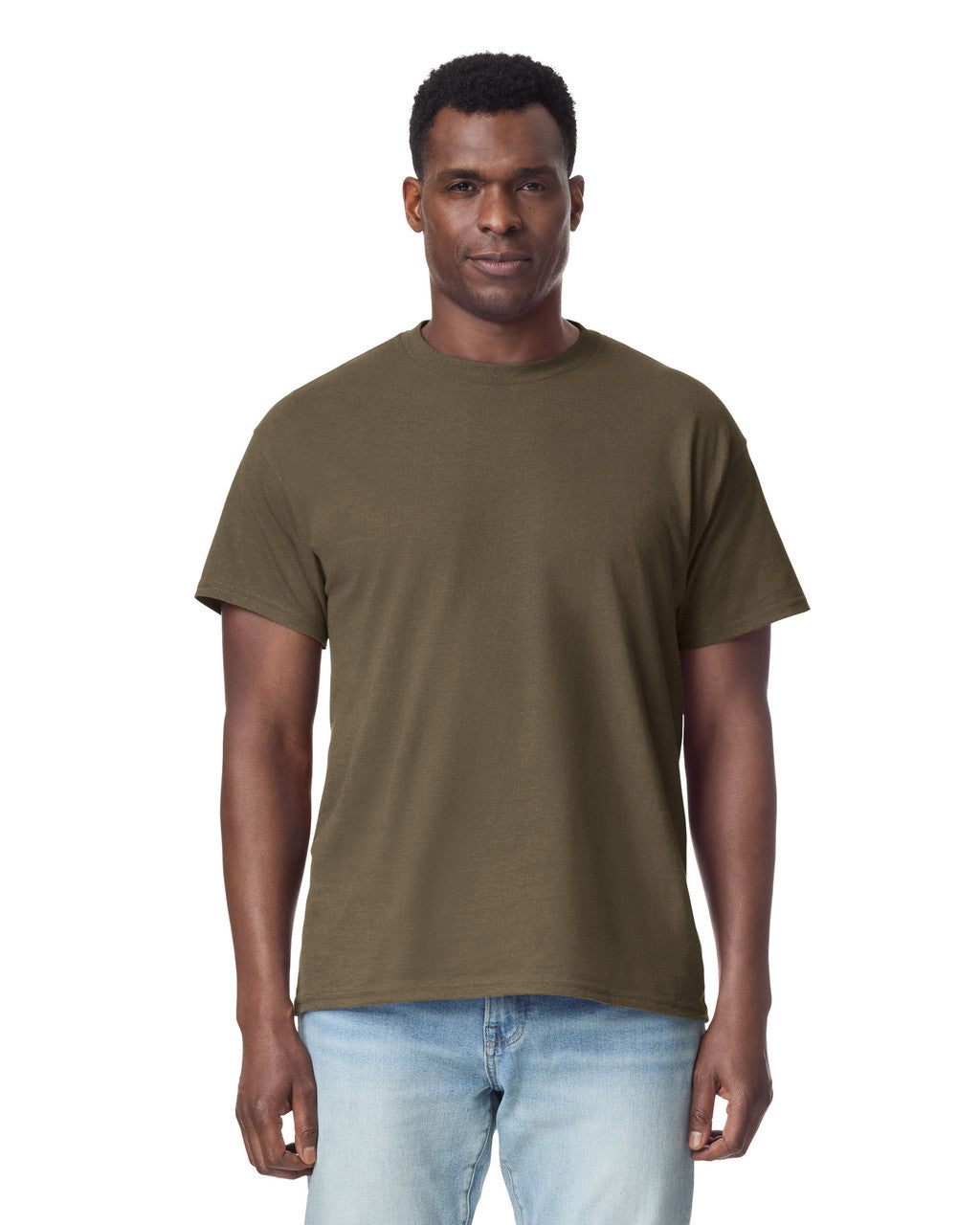 Gildan G200 Ultra Cotton T-Shirt - Olive - model front