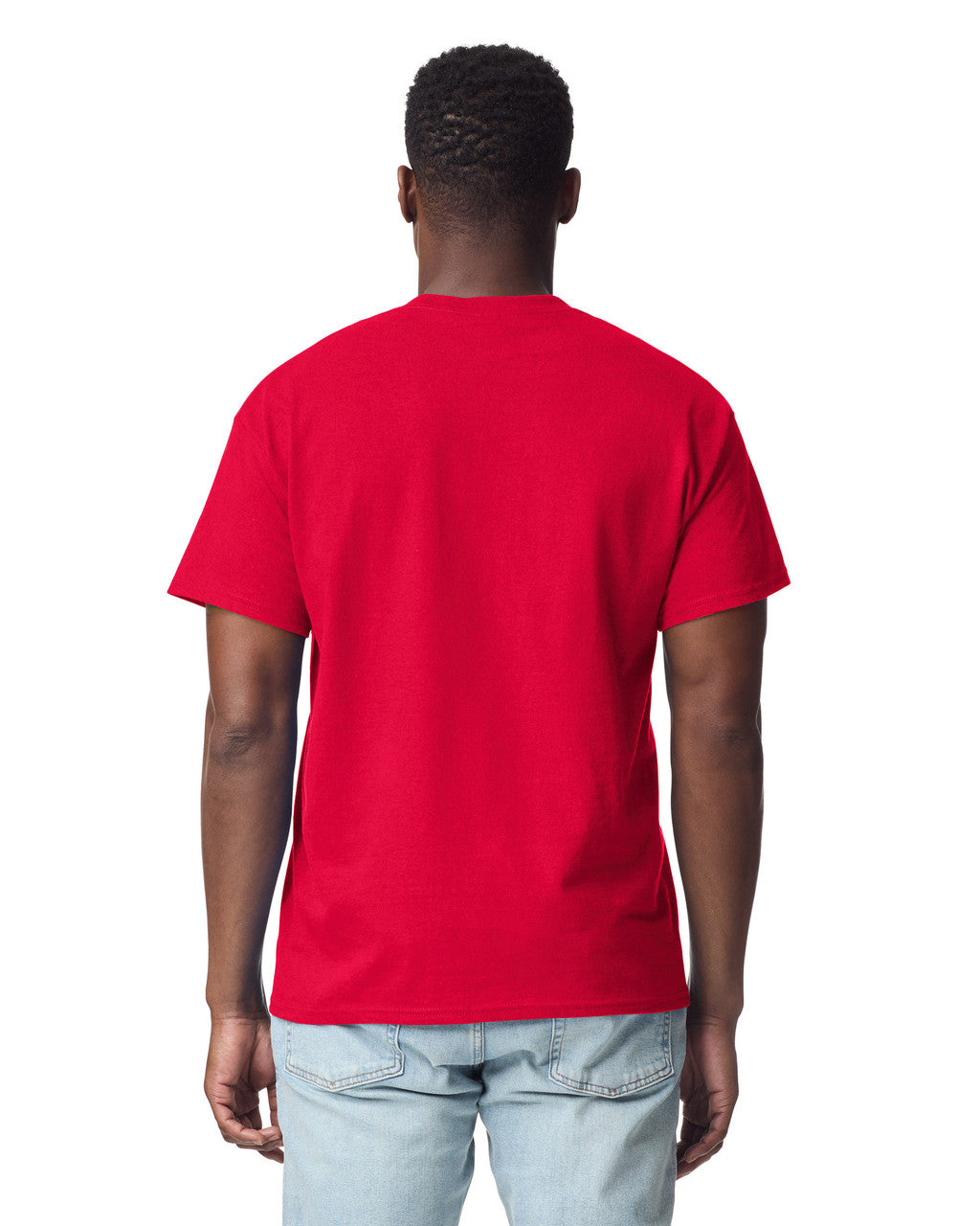 Gildan G200 Ultra Cotton T-Shirt - Red - model back