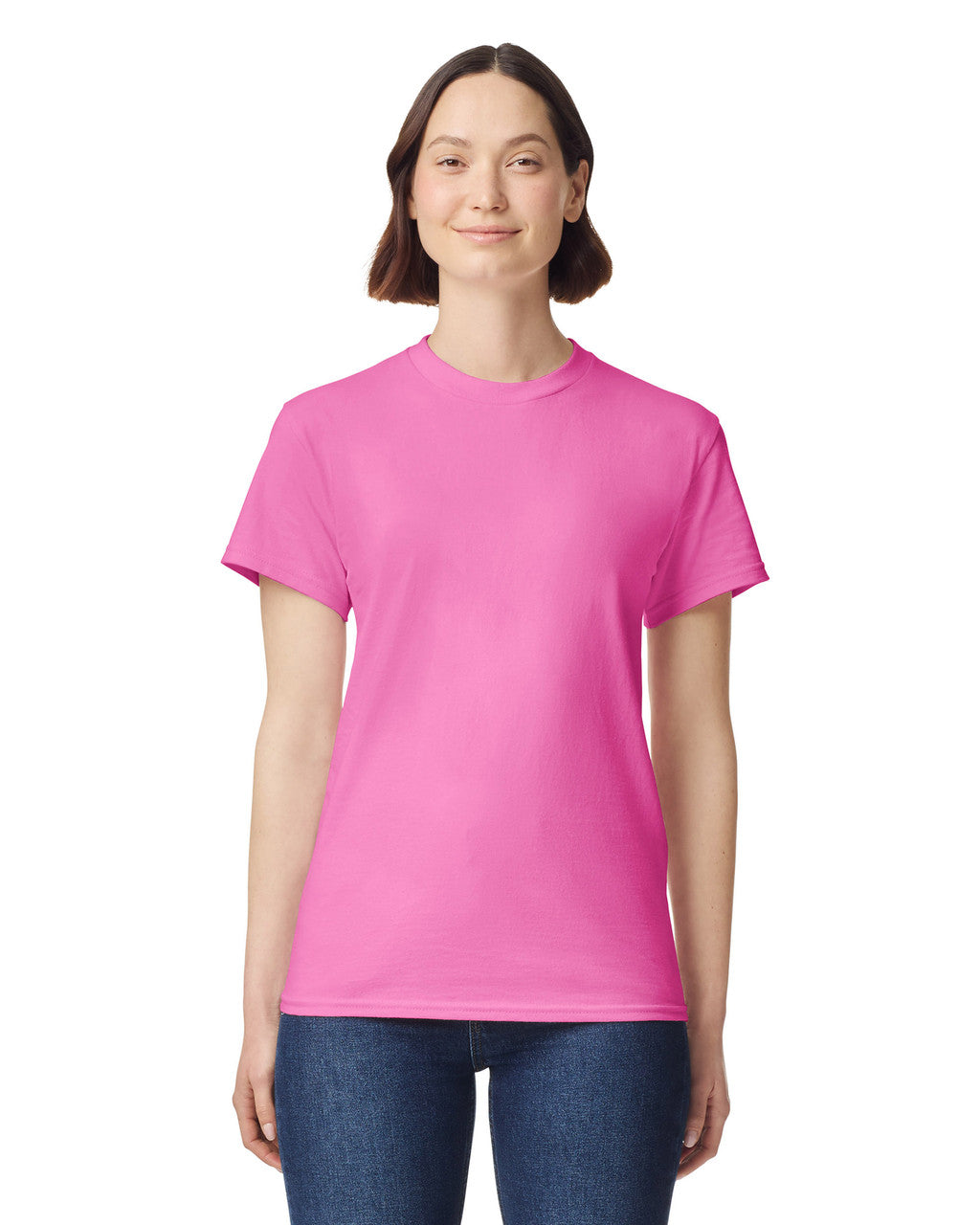 Gildan G200 Ultra Cotton T-Shirt - Azalea - model front