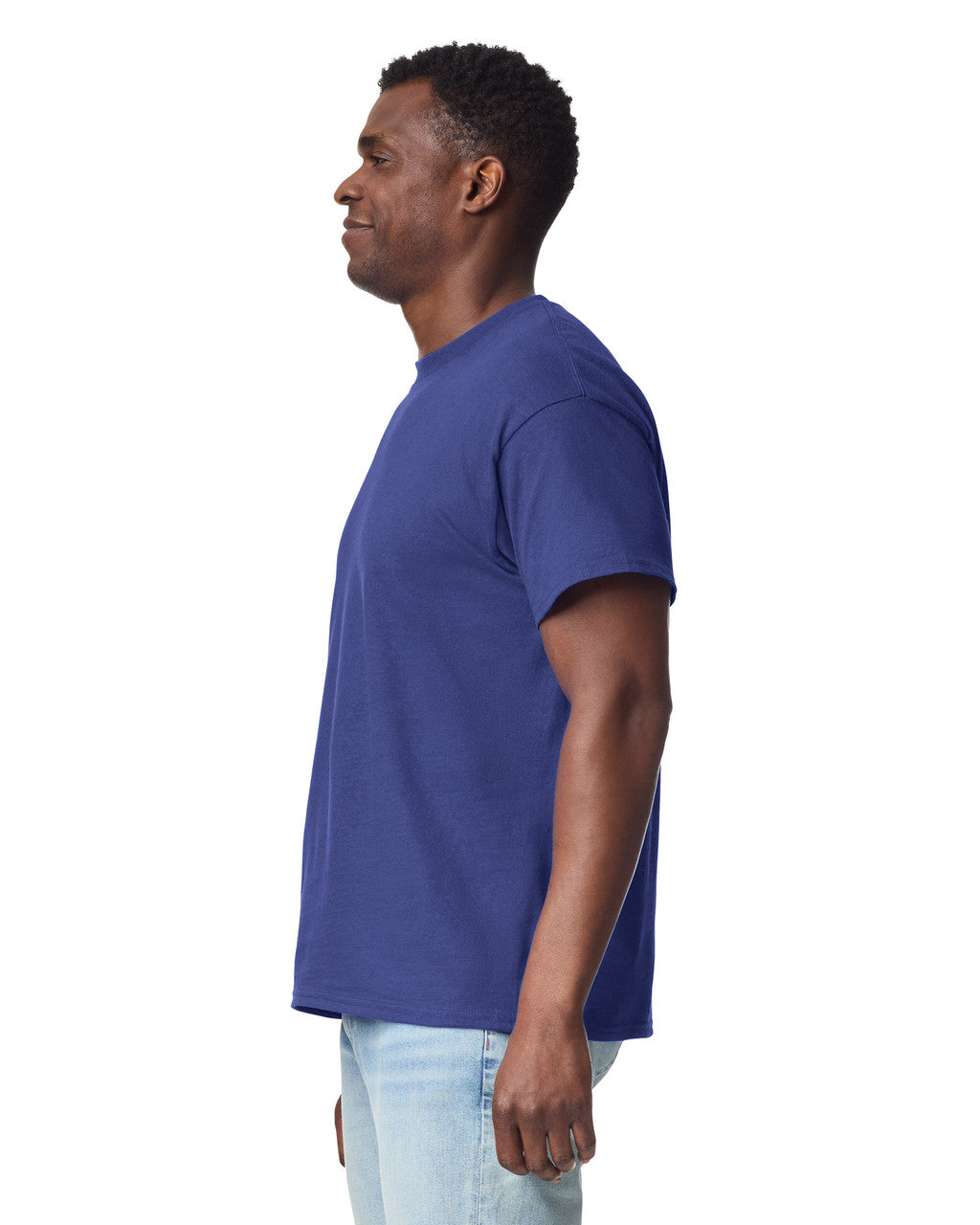 Gildan G200 Ultra Cotton T-Shirt - Metro Blue - model side