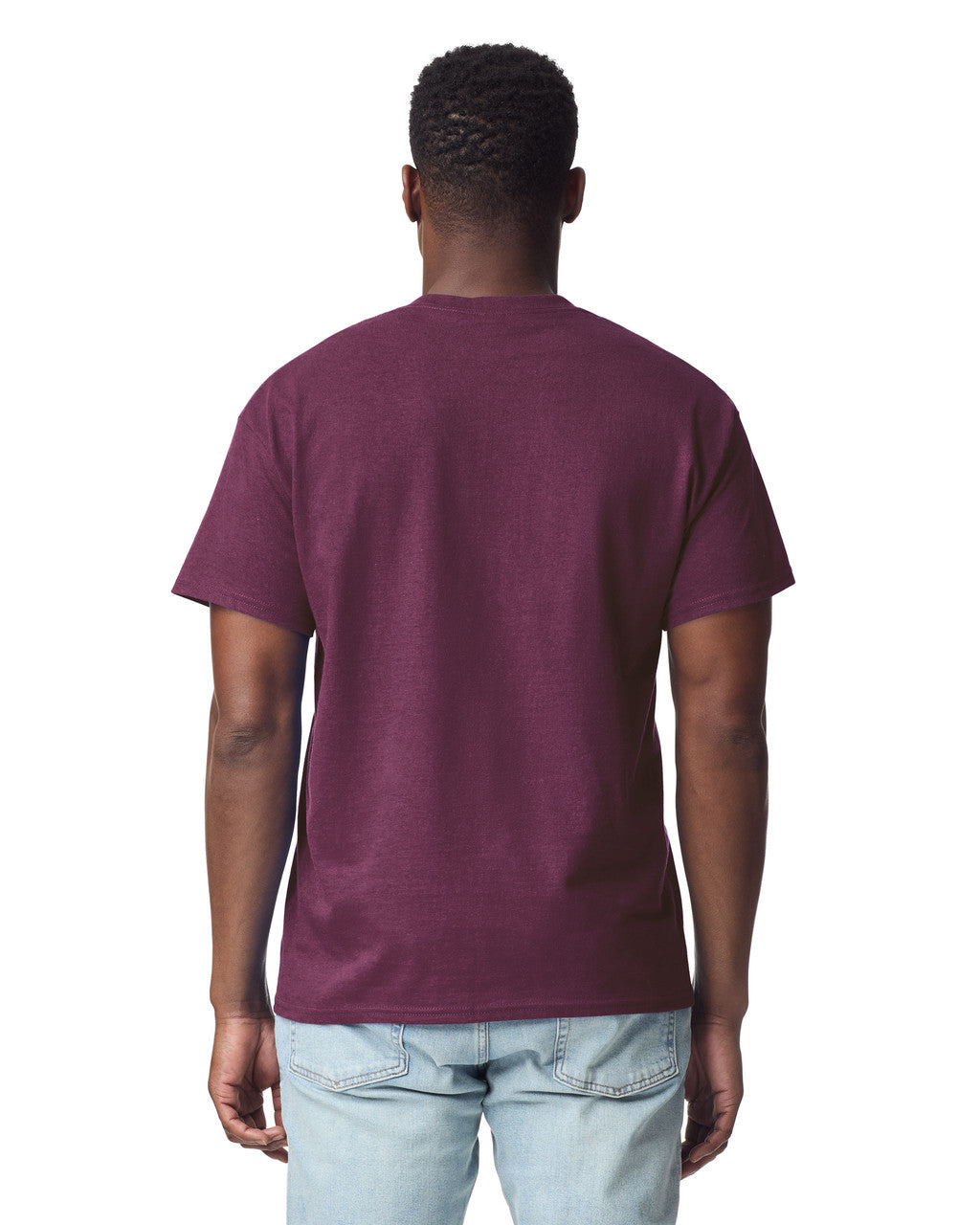 Gildan G200 Ultra Cotton T-Shirt - Maroon - model back